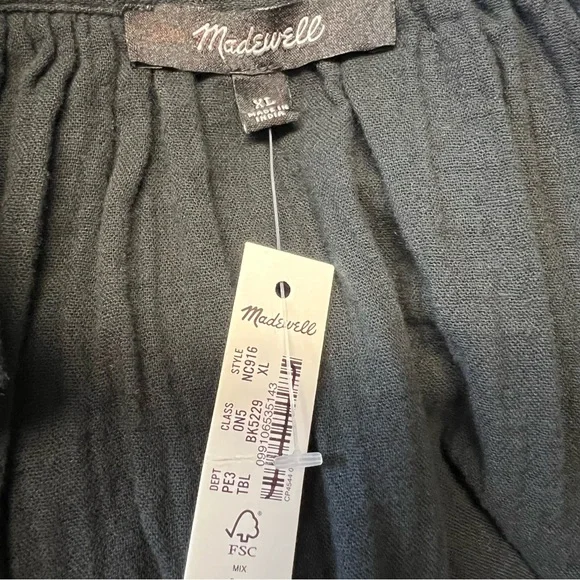 •new• MADEWELL Lightestspun Coverup Maxi Shirt Dress - Picture 12 of 12